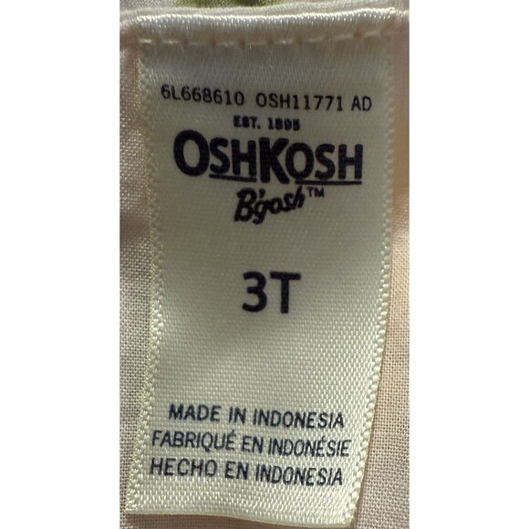 OshKosh B’gosh Girls 3T Dress Citrus Lemon Orange Print Sleeveless Cotton Lined - Picture 3 of 4